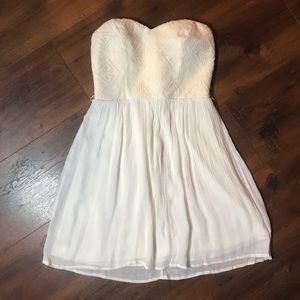 Three Pink Hearts Trixxi Ivory Triangle Dress